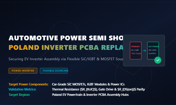 Últimos blogs de la empresa sobre Semi suministro de energía para automóviles: líneas PCBA de inversores polacos cambian a reemplazo flexible