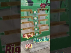 2 capas de placas de circuito rígido flexible Dedo de oro 0,15 mm de espesor PCB Flex rígido