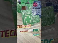 2 capas de placas de circuito rígido flexible Dedo de oro 0,15 mm de espesor PCB Flex rígido